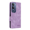 For vivo Y19s Magnetic Clasp Leather Phone Case(Purple)