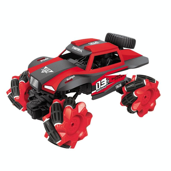 CX-60 2.4G Remote Control Truck Speed Drift Car Toy Cross-Country Racing  Double Remote (Red)