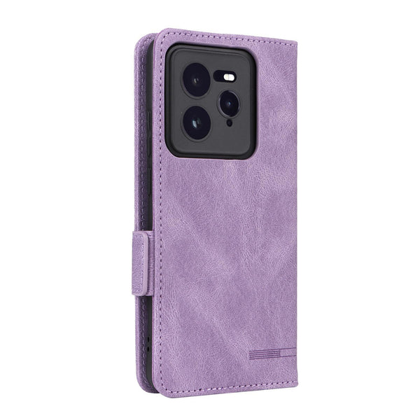 For Realme CT7 Pro Magnetic Clasp Leather Phone Case(Purple)