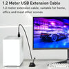 COMFAST CF-U318 1.2m High Speed USB 3.0 Extension Cable with Base(Black)