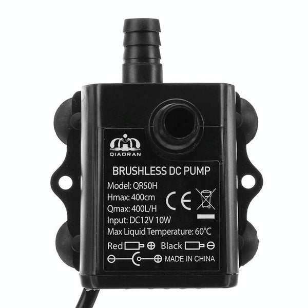 DC12V Solar Micro Brushless Cold Water Circulating Fountain Water Pump, Model: QR50H