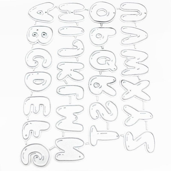 26 Letters Handmade Fabric Leather Cutting Die Paper Quilling Tool