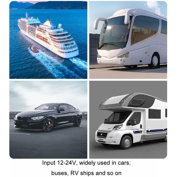 USB Dual-port Multi-function Fast Charging Car Modification Charger(UCC-316A AC4.8A)