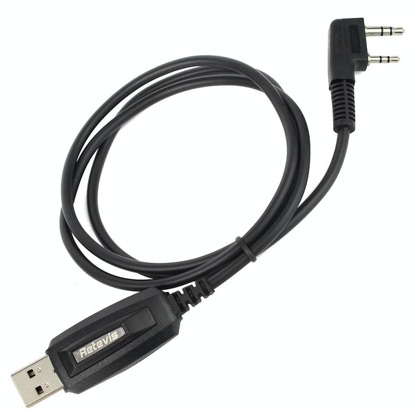 RETEVIS J9110P Dedicated USB Programming Cable for RT3S Series EDA0014386 / EDA0014407(Black)