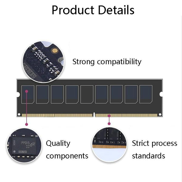 JingHai PC4 DDR4 16G Single Strip Desktop Memory(2666MHz)