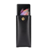 Litchi Texture Waist Belt Wallet Bag For Folding Screen Phone(Black)