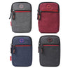 For 5.5-6.5 inch Mobile Phones Universal Canvas Waist Bag with Shoulder Strap & Earphone Jack(Grey)