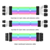 3x8pin Graphics Card Power Supply Wire White 5V ARGB Neon Color Line