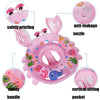 Crab Shape Baby Swimming Ring Sitting Ring Inflatable Float Ring(Pink)