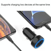 IBD352 Aluminum Alloy Dual Interface Car Charger, Spec: QC3.0 18W+PD 3.0 20W