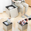 Home Foldable Fabric Storage Chairs Multifunctional Square Sofa, Color: Brilliant Yellow