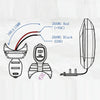 12-24V Bus Handlebar Installed USB Fast Charging Charger, Specifications: 2U+C 2.1A+2.1A+2.1A