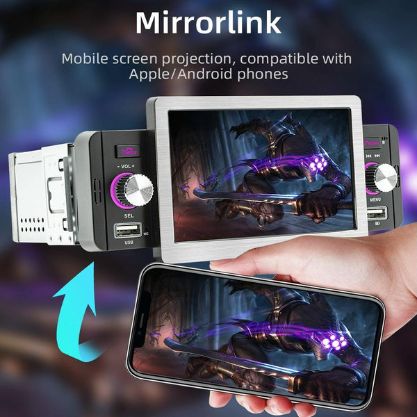 158W 5 inch Allwinner Melis F133 Car MP5 Player, Support CarPlay / BT / USB / FM
