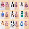 18 In 1 Soft Clay Earring Molds DIY Handmade Clay Cutter Clay Earrings Making Molds(Blue)