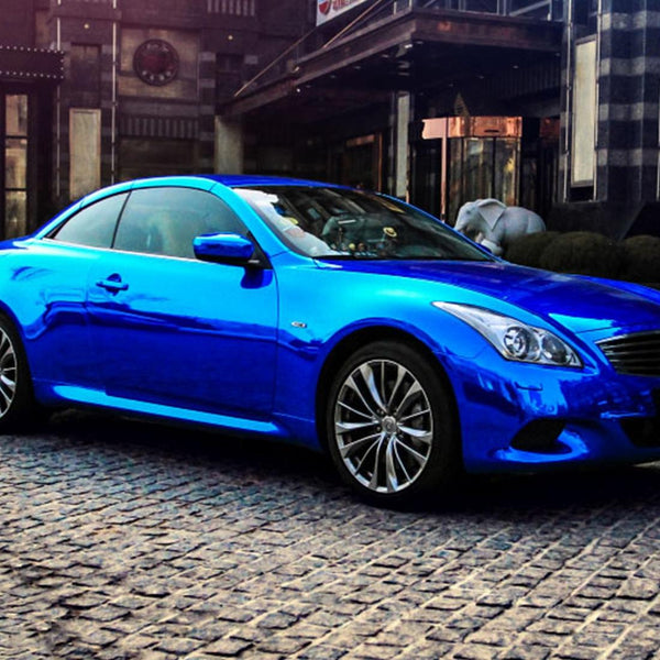 1.52m  0.5m Electroplating Car Auto Body Decals Sticker Self-Adhesive Side Truck Vinyl Graphics(Blue)