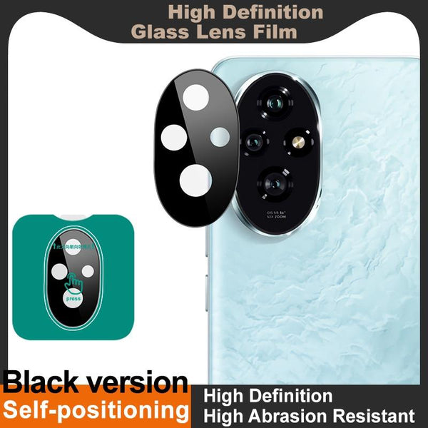 For Honor 200 imak Black Version HD Glass Rear Camera Lens Film, Self-positioning Version