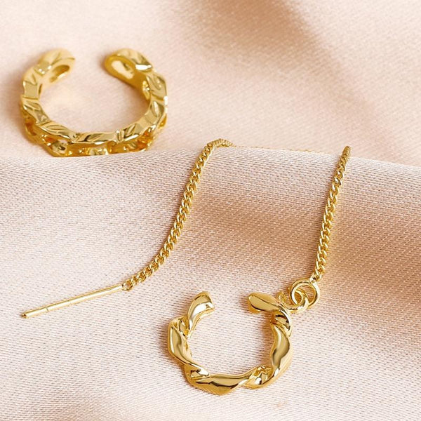 E2105-11 AB Model Long Ear Wire Women Simple Earrings