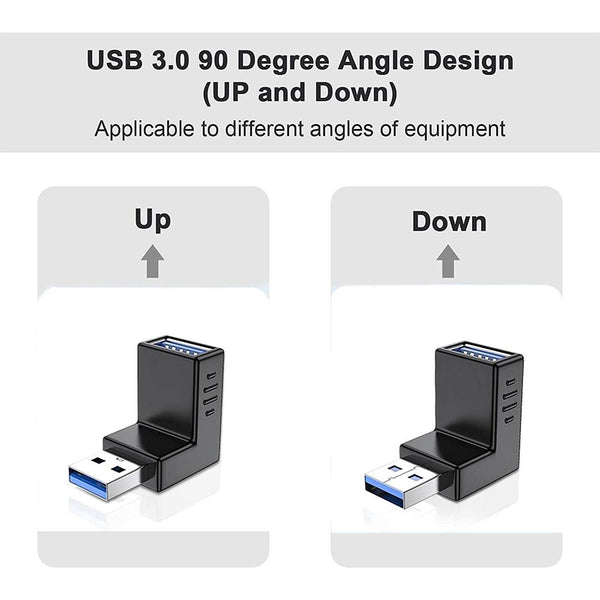 USB 3.0 AM to USB 3.0 AF Adapter(Black)
