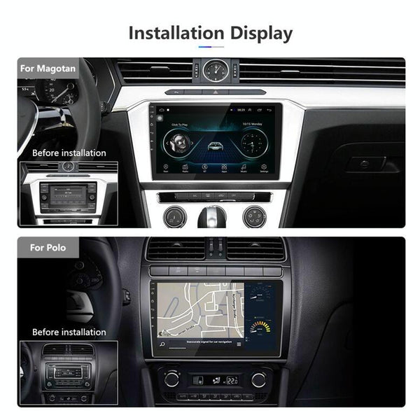Universal Machine Android Smart Navigation Car Navigation DVD Reversing Video Integrated Machine, Size:10inch 2+32G, Specification:Standard+4 Lights Camera
