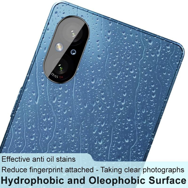 For Sony Xperia 5 V IMAK Rear Camera Lens Glass Film Black Version