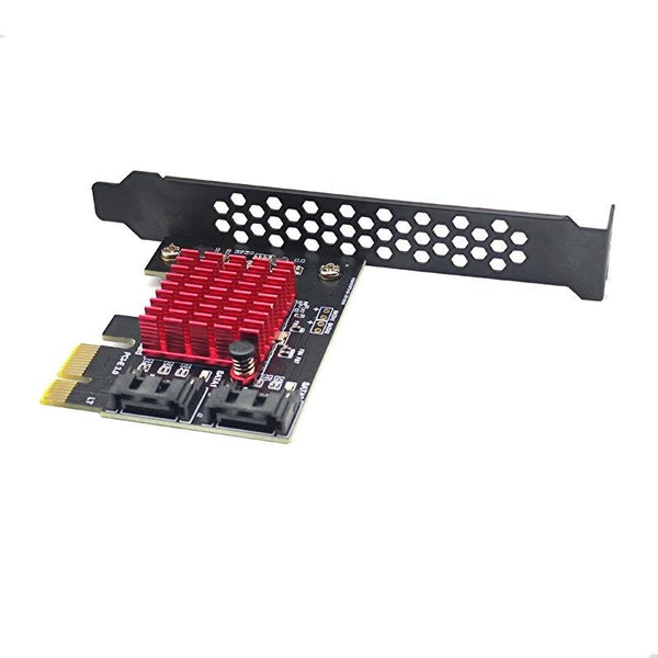 PCI-E 1X GEN3 To SATA3.0 Expansion Card 2 Ports 6Gbps Transfer Expansion IPFS Hard Disk