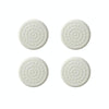4pcs /Set Silent And Wear Resistant Chair Foot Cover Household Stool Anti-Slip Protective Pads, Style: 60mm Round white