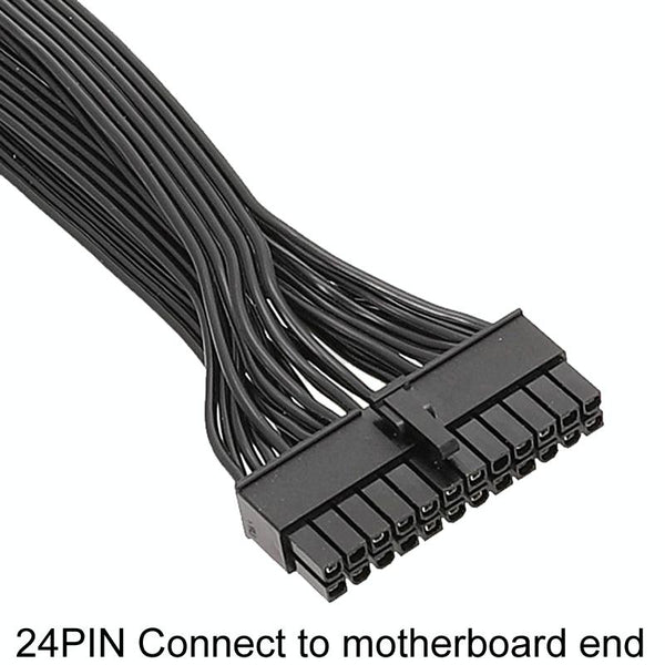 60cm For EVGA 10Pin / 18Pin To 24Pin Flat Cable Module Cable Graphics Card Block Cord