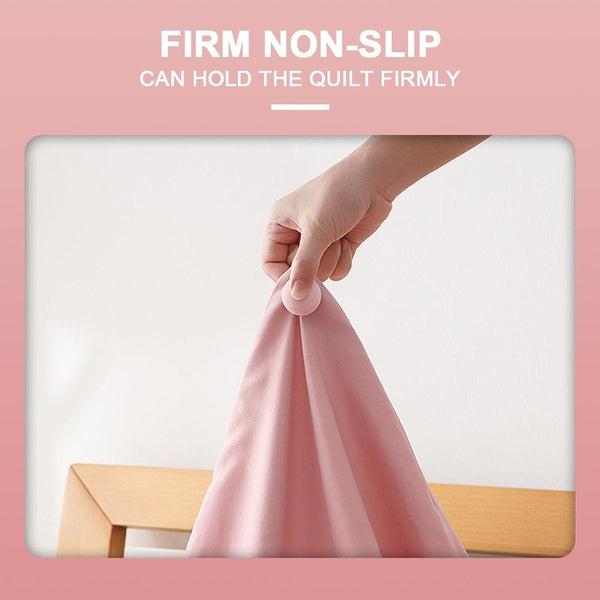 8 PCS Non-marking One-touch Unlocking Mushroom-shaped Quilt Fixer Pink+Cloth Needle
