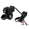 C082 Motorcycle Mobile Phone Charger Waterproof USB Charger With Switch Indicator