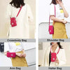 Crossbody Mobile Phone Bag Vertical Coin Purse with Armband for Women(Navy Blue)
