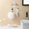 Punch-Free Cartoon Animal Hooks Wall-Mounted Seamless Wall Refrigerator Door Decorative Hooks(Zebra)