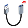 JUNSUNMAY 2A USB 3.0 Male to Female Extension Cord High Speed Charging Data Cable, Length:0.3m