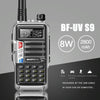 Baofeng BF-UV5R Plus S9 FM Interphone Handheld Walkie Talkie, US Plug (Red)