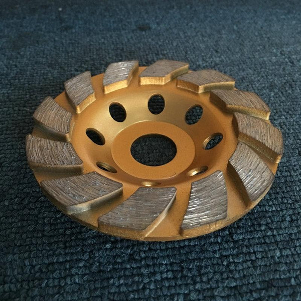 100mm Concrete Stone Diamond Grinding And Polishing Blades Ceramic Grinder Machine Fan Shape Grinding Wheel, Specification: B Level Coarse Tooth