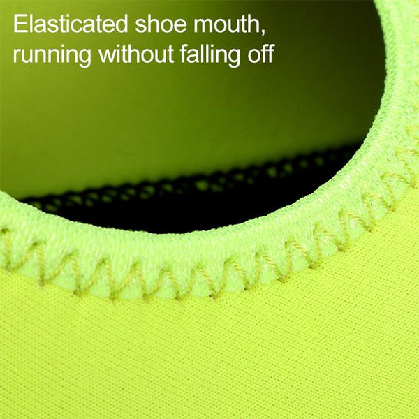 Non-slip Plastic Grain Texture Thick Cloth Sole Solid Color Diving Shoes and Socks, One Pair(Navy Blue)