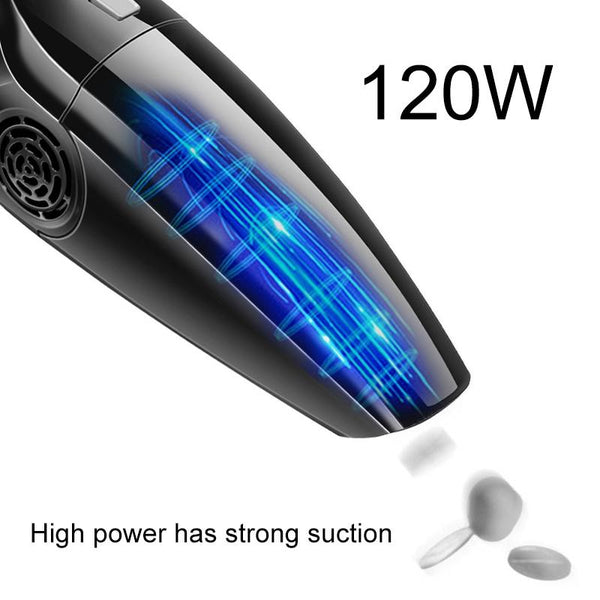 Eighth Generation Car Vacuum Cleaner 120W Wet and Dry Dual-use Strong Suction(Black)