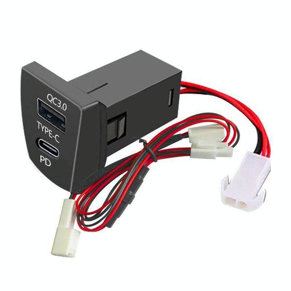For Toyota RAV4 / WILDLANDER USB-PD Port 60W Fast Charging Modified Car Charger(Non-Destructive Cord)