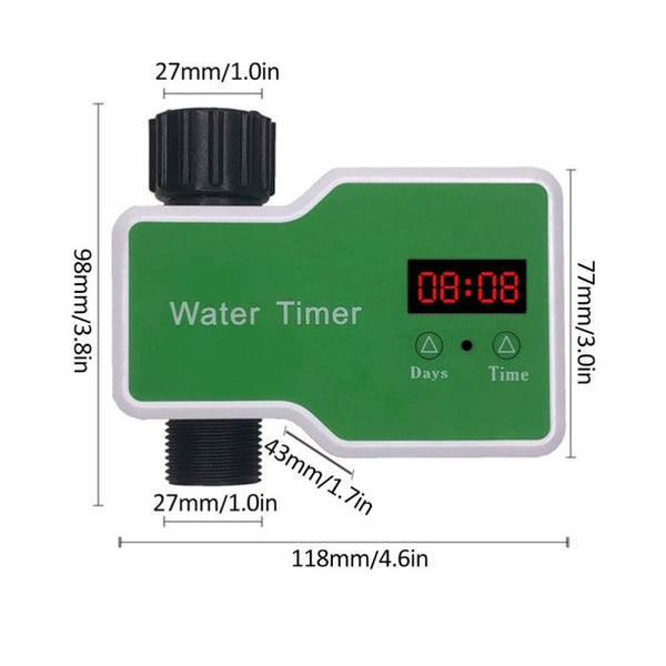 Irrigation System Intelligent Controller Automatic Timed Watering Device, Specification: 20m 20sets Ground Plug Dual-use Suit