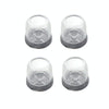 4pcs / Set Thickened Wear-Resistant Table And Chair Leg Covers Household Quiet Non-Slip Stool Foot Protector, Style: Large Round Transparent