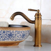 Single Hole Seated Copper Faucet Antique Basin Faucet