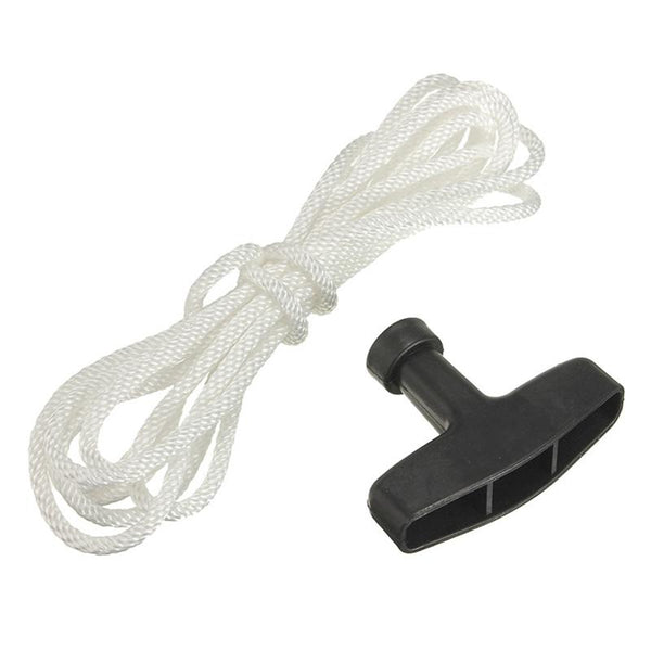 Lawn Mower Chainsaw Trimmer Universal Recoil Pull Start Handle with Rope Cord, Rope Length:5m