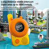 adj-847 Cartoon Bee-shaped Children Walkie-talkie Wireless 3km Call Outdoor Parent-child Interactive Toy with Flashlight & Anti-lost Lanyard (Pink)