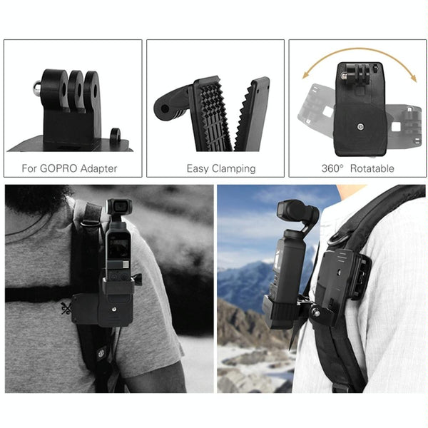 Sunnylife OP-Q9196 Metal Adapter + Bag Clip for DJI OSMO Pocket 2