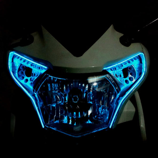 1M Cold Light Flexible LED Strip Light For Car Decoration(Blue Light)