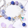 S2203-5 Purple Crystal Beaded Bracelet Ladies Natural Crystal Bracelet