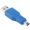 Super Speed USB 3.0 AM to Mini 5-Pin USB Adapter (Blue)