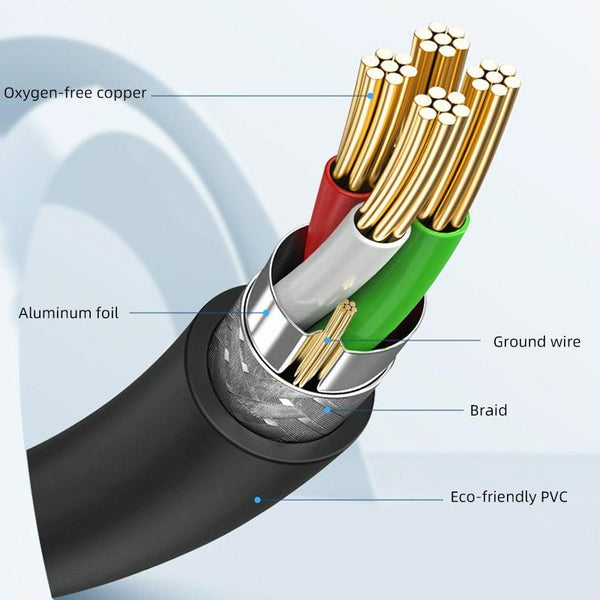 3 PCS Jasoz USB Printing Data Cable Oxygen-Free Copper Core, Cable Length: 3m