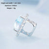 BSC737 S925 Sterling Silver Illusion Heart Charm Beads Glass Bracelet Beads
