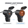 ZH-723F4 Car / Motorcycle QC3.0 Cell Phone Fast Charging Dual USB Car Charger(Orange Light)