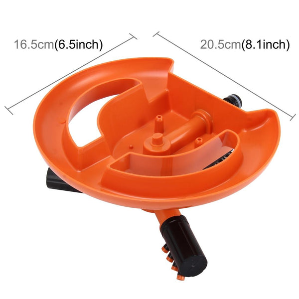 Garden Automatic Rotating Nozzle 360 Degree Rotary Automatic Sprinkler Garden Lawn Watering Nozzle Irrigation Nozzle,Applicable for 1/2 inch Water Pipes(Orange)